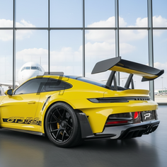 Dry Carbon Fiber Rear Bumper Center with Side Fins – Porsche 992.1 GT3 RS