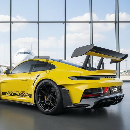 Dry Carbon Fiber Rear Bumper Center with Side Fins – Porsche 992.1 GT3 RS