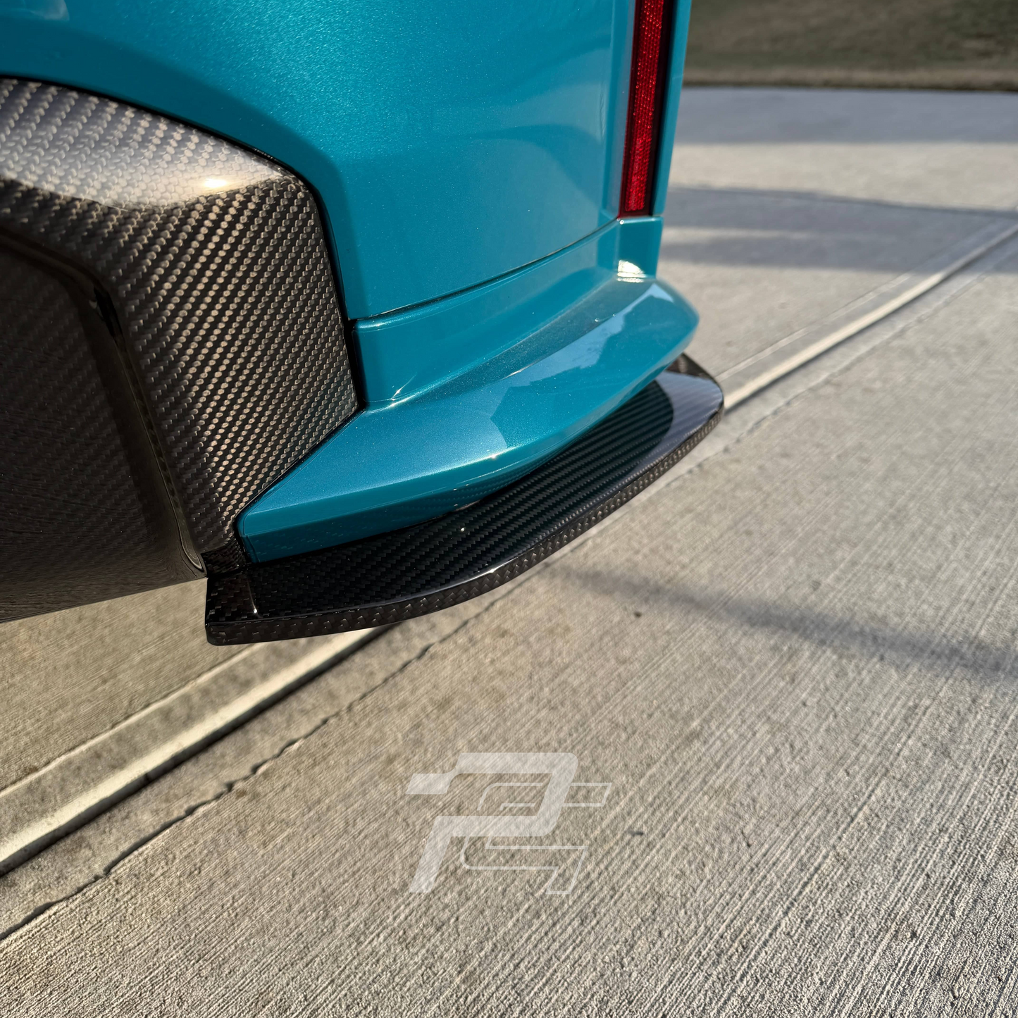 MHC Style Dry Carbon Fiber Rear Side Splitter Extention Trim - BMW M3 G80/G81 & M4 G82/G83