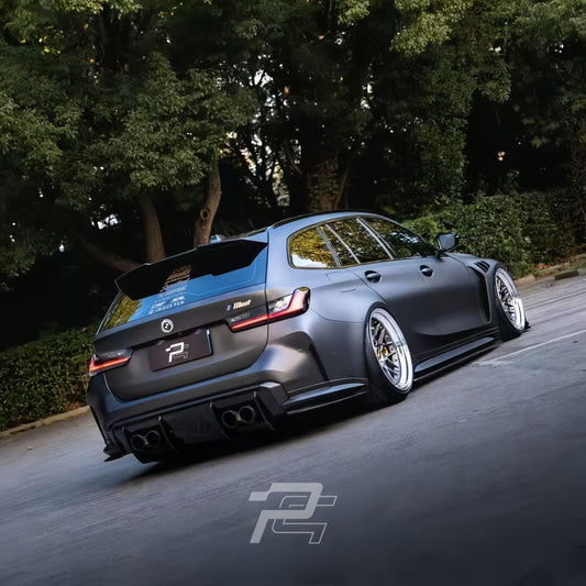 RSC Style Dry Carbon Fiber Rear Diffuser 7 Piece Kit - BMW M3 G80/G81 & M4 G82/G83