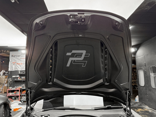 TP Style Dry Carbon Fiber Engine Hood - Porsche Panamera 971