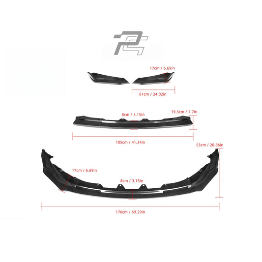 V Style Dry Carbon Fiber Front Lip - BMW M3 G80/G81 & M4 G82/G83