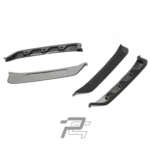 Dry Carbon Fiber Front Air Inlet Vents Trims- Porsche 992.2 911 Carrera / Targa Sport Design