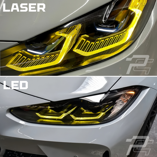 Pre-LCI Yellow/RGB DRL Laser/LED Headlight Module Upgrade Kit - BMW M3 G80/G81 & M4 G82/G83 & 4 Series i4 G22/G23/G26