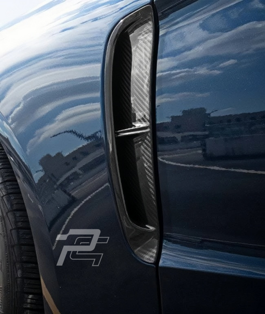 Dry Carbon Fiber Side Fender Vent Trim - Porsche Panamera 971