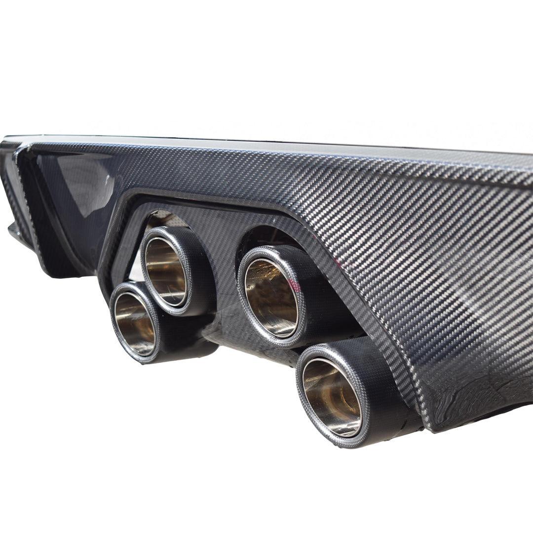 MP Exhaust Style Carbon Fiber Rear Diffuser - BMW M3 G80/G81 & M4 G82/G83