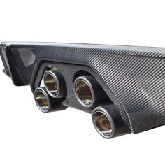 MP Exhaust Style Carbon Fiber Rear Diffuser - BMW M3 G80/G81 & M4 G82/G83