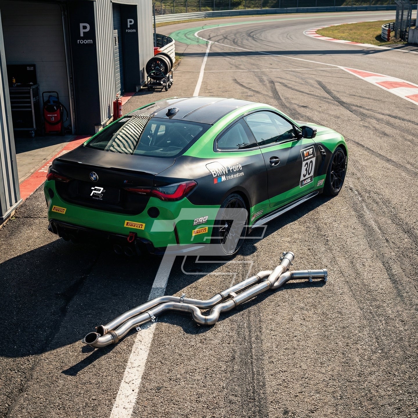 BMW M4 G82 S58 equal length Z midpipe 3D printed exhaust track performance setup