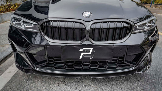 Dual Slat Dry Carbon Fiber Front Grille – BMW 3 Series LCI G20