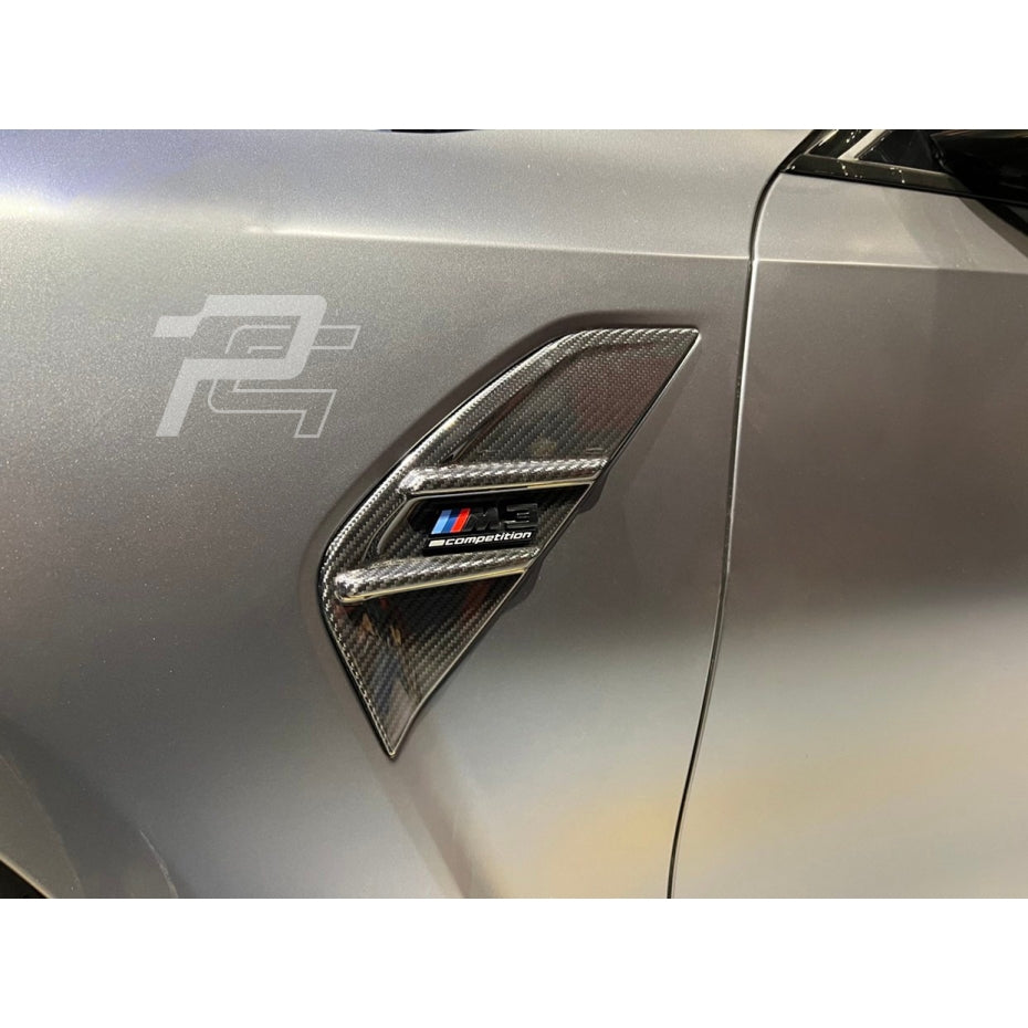 MP Style Dry Carbon Fiber Side Fender Vent Replacement Trim - BMW M3 G80/G81 & M4 G82/G83