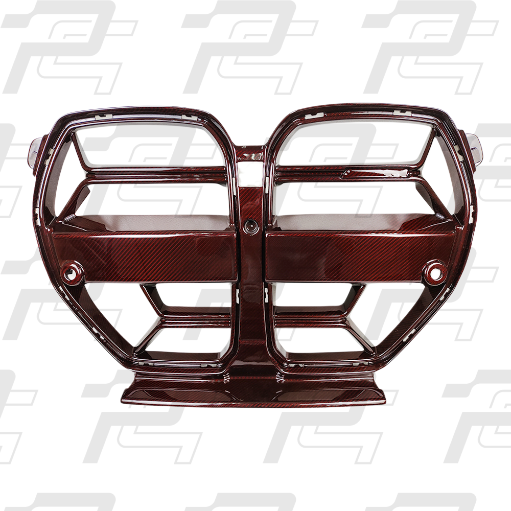 CSL Style Individual Color Red Blue Green Dry Carbon Fiber Front Grille – BMW M3 G80/G81 & M4 G82 G83