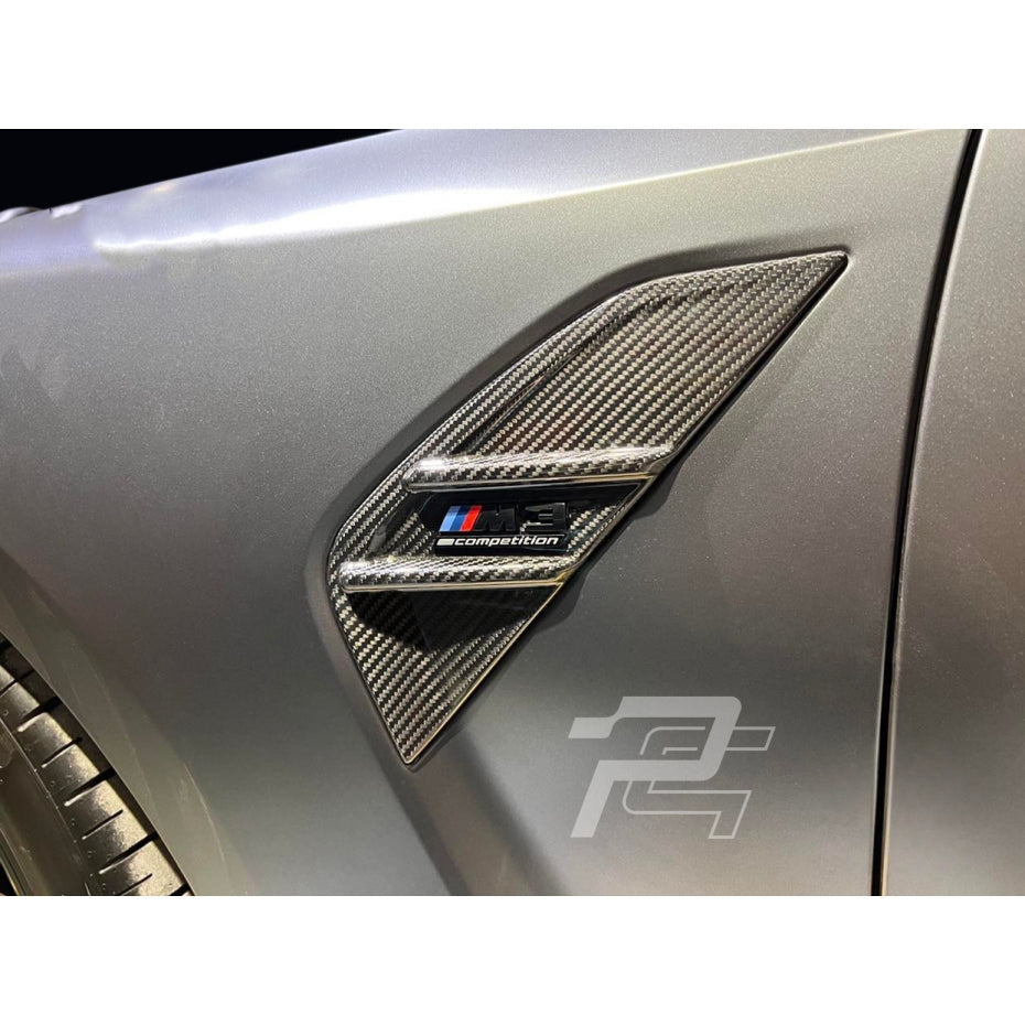 MP Style Dry Carbon Fiber Side Fender Vent Replacement Trim - BMW M3 G80/G81 & M4 G82/G83