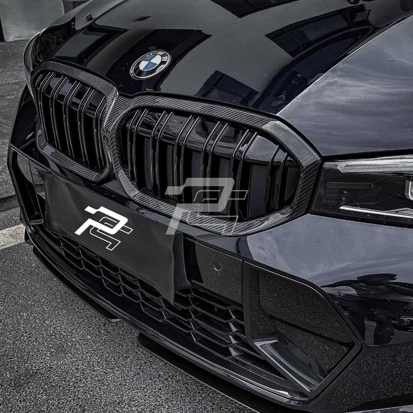 Dual Slat Dry Carbon Fiber Front Grille – BMW 3 Series LCI G20