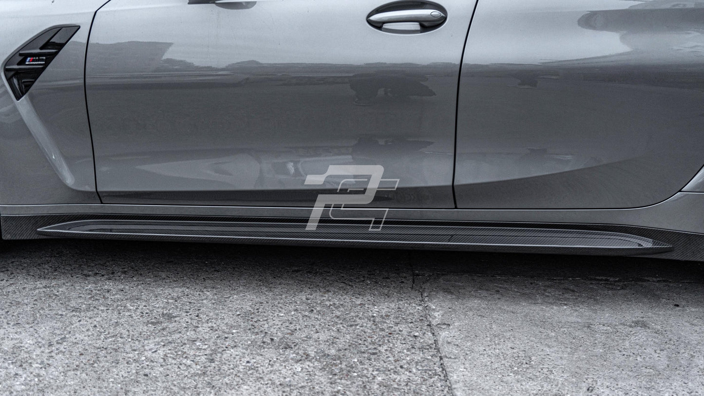 OEM Style Dry Carbon Fiber Side Skirts - BMW M3 G80/G81 & M4 G82/G83