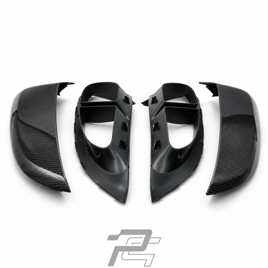GT4RS Style Dry Carbon Fiber Side Air Intake Cover - Porsche 718 GT4/RS & Spyder/RS