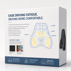Premium Ergonomic Pelvic Support Cushion - Porsche LWCB & BMW Bucket Seats