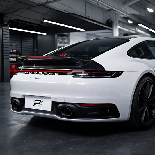 Sport Classic Style Dry Carbon Fiber Ducktail Spoiler - Porsche 992.1 911 Carrera