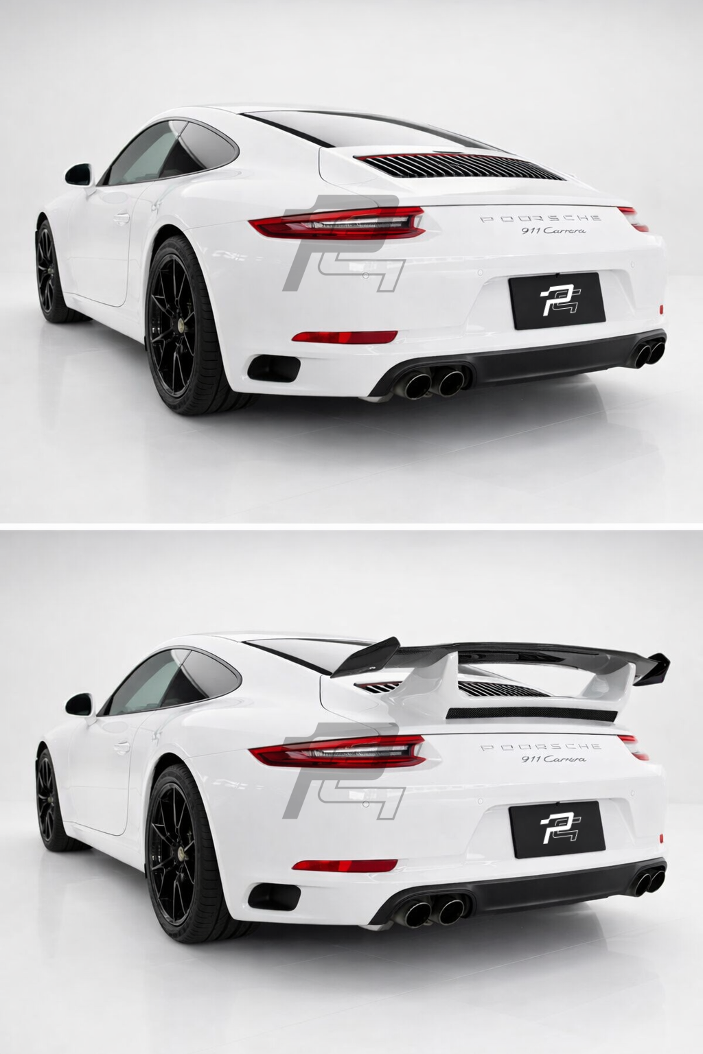 GT3 Style Dry Carbon Fiber Rear Wing Kit - Porsche 911 991