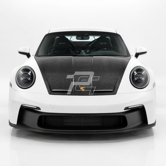 GT3 Style Dry Carbon Fiber Front Hood – Porsche 911 992 Carrera / Targa / Turbo / GT3