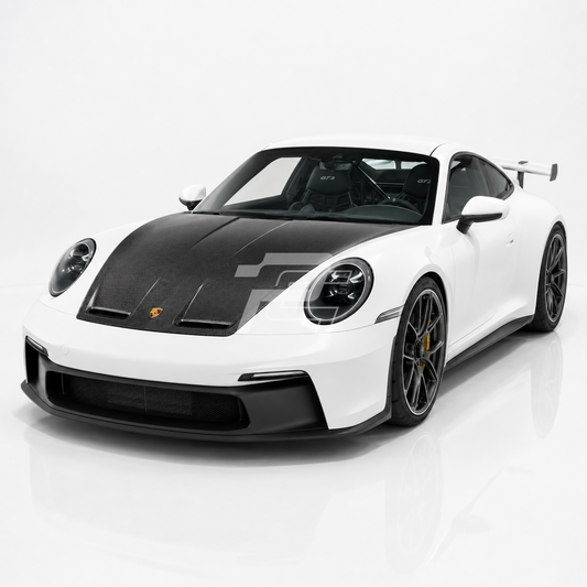 GT3 Style Dry Carbon Fiber Front Hood – Porsche 911 992 Carrera / Targa / Turbo / GT3