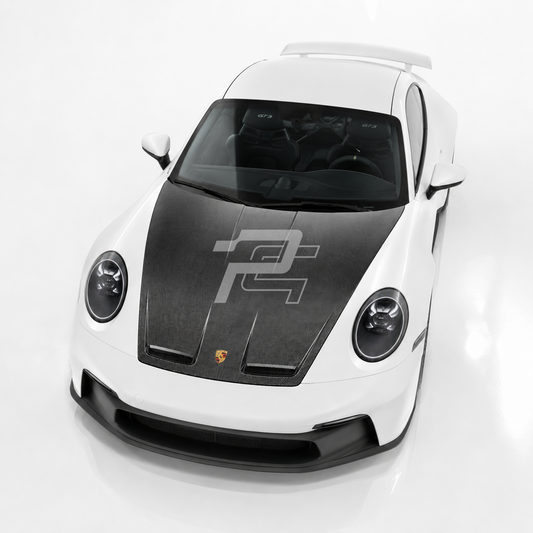 GT3 Style Dry Carbon Fiber Front Hood – Porsche 911 992 Carrera / Targa / Turbo / GT3