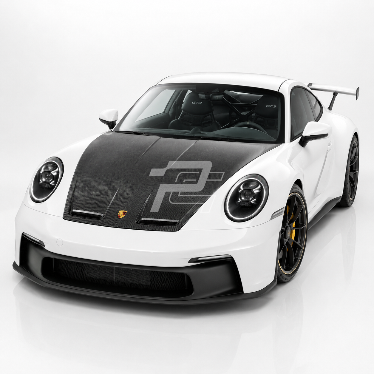 GT3 Style Dry Carbon Fiber Front Hood – Porsche 911 992 Carrera / Targa / Turbo / GT3