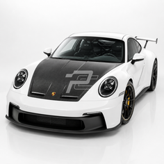 GT3 Style Dry Carbon Fiber Front Hood – Porsche 911 992 Carrera / Targa / Turbo / GT3