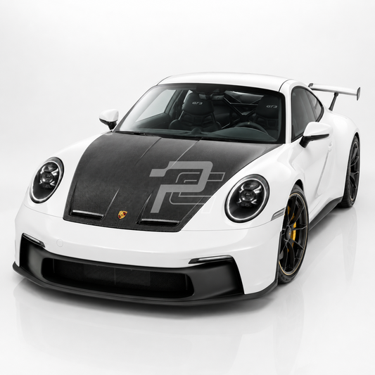 GT3 Style Dry Carbon Fiber Front Hood – Porsche 911 992 Carrera / Targa / Turbo / GT3