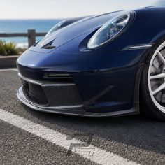 Dry Carbon Fiber Front Lip Splitter – Porsche 911 992.1 GT3 / GT3 Touring