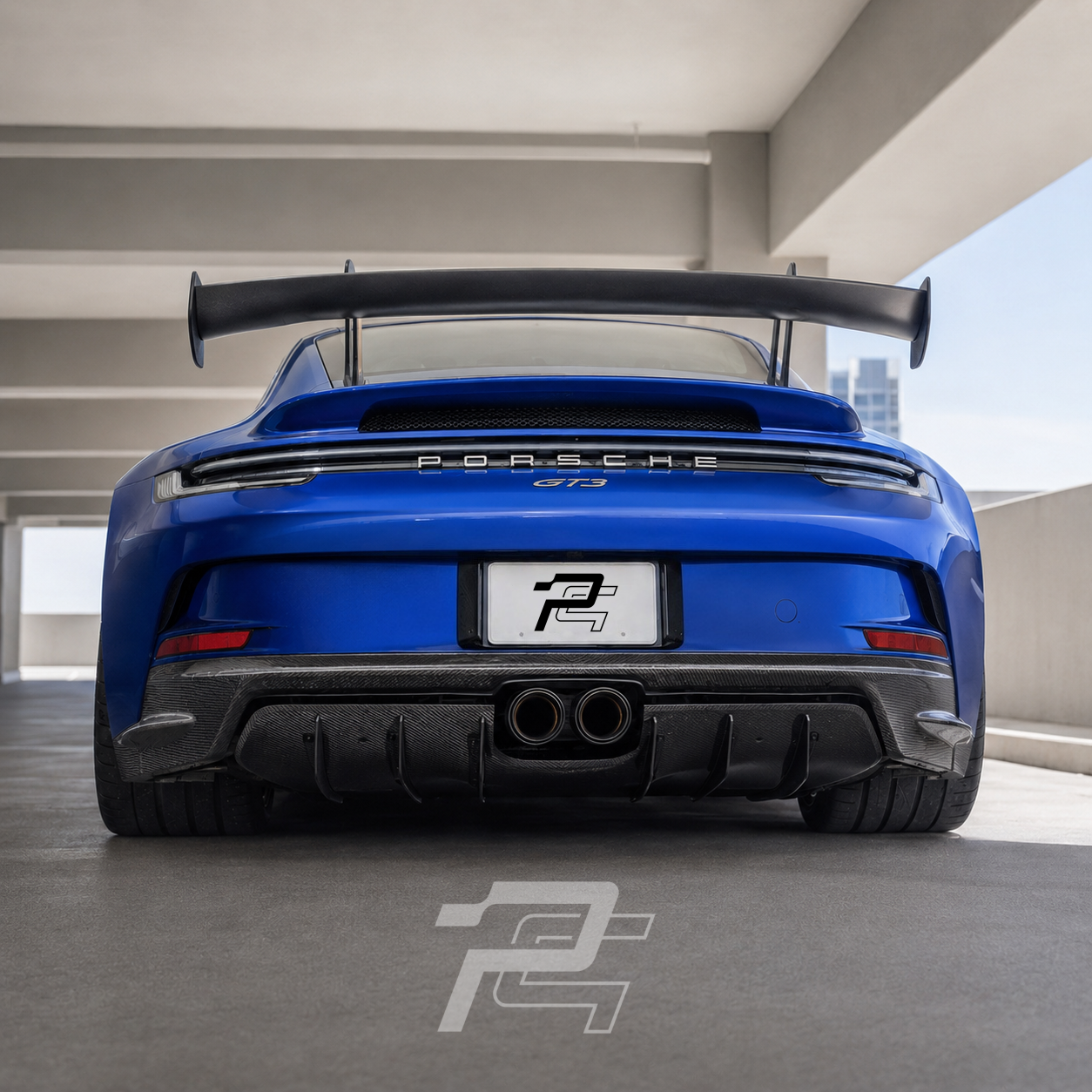 Dry Carbon Fiber Rear Diffuser Valance – Porsche 911 992.1 GT3 / GT3 Touring