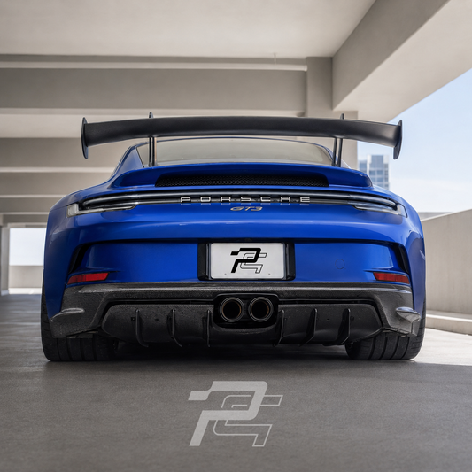 Dry Carbon Fiber Rear Diffuser Valance – Porsche 911 992.1 GT3 / GT3 Touring