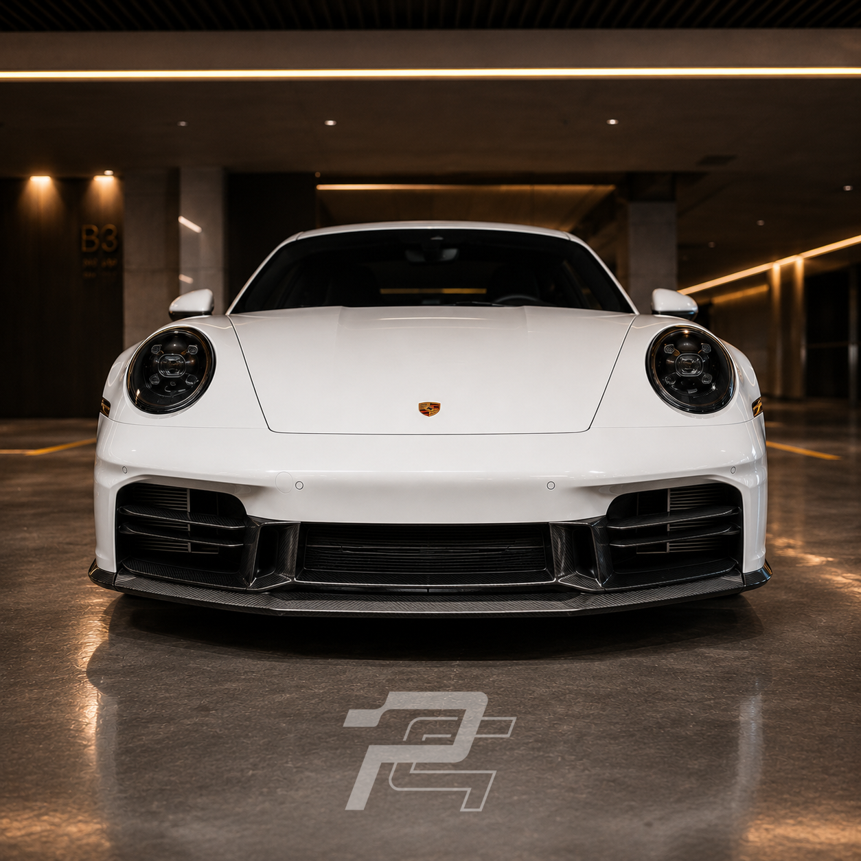 OEM Style Dry Carbon Fiber Front Lip- Porsche 992.2 911 Carrera / Targa