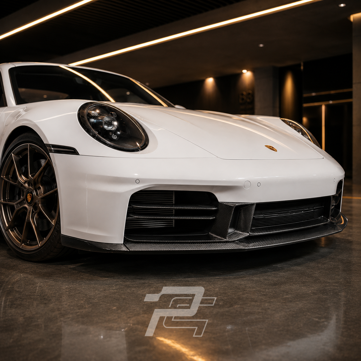 OEM Style Dry Carbon Fiber Front Lip- Porsche 992.2 911 Carrera / Targa