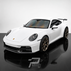 Dry Carbon Fiber Front Lower Bumper Grille - Porsche 992.2 911 Carrera / Targa Sport Design