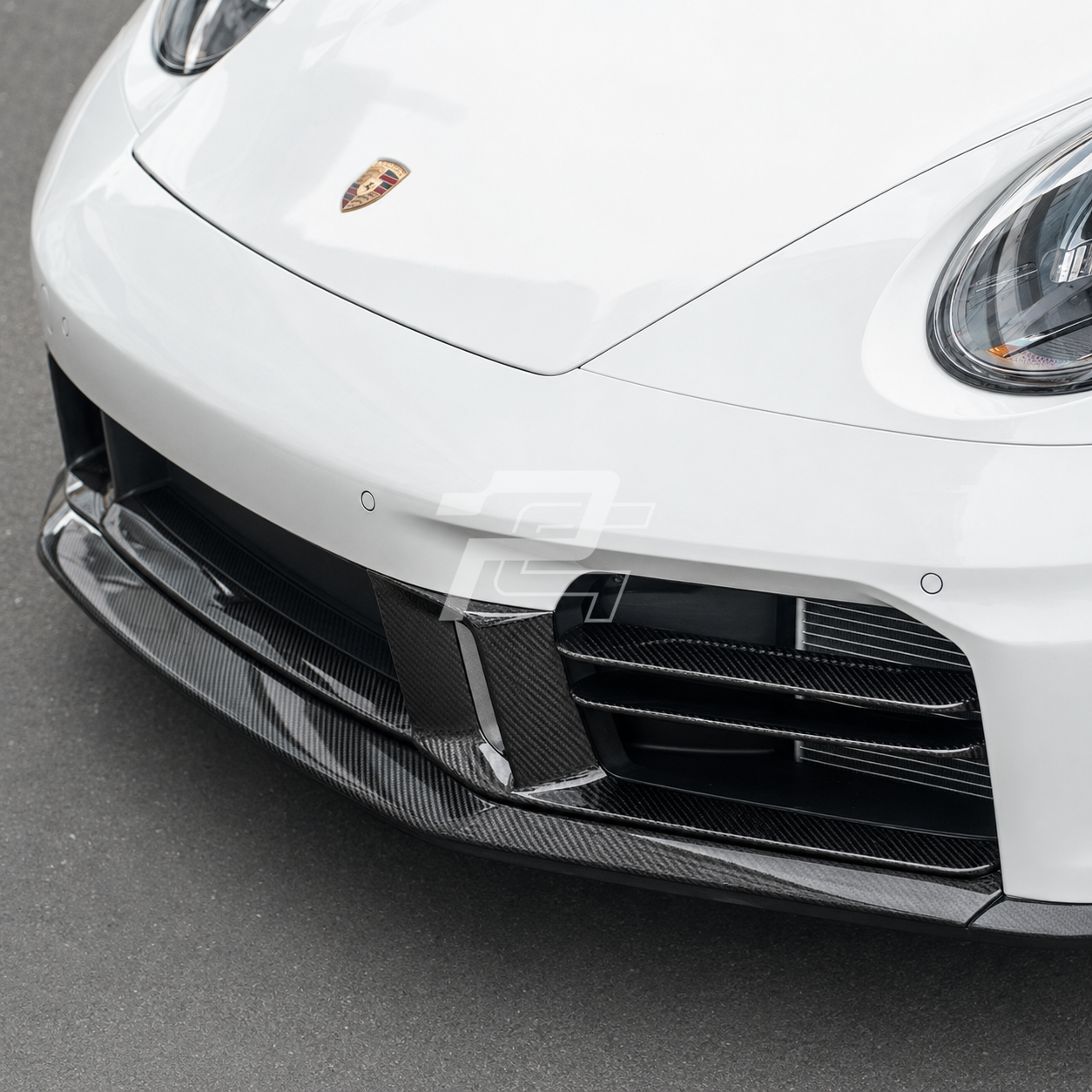 Dry Carbon Fiber Front Lower Bumper Grille - Porsche 992.2 911 Carrera / Targa Sport Design