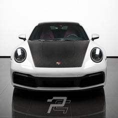 OEM Style Dry Carbon Fiber Front Hood - Porsche 992 911 Carrera / Targa