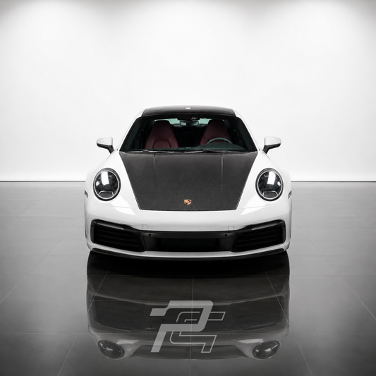 OEM Style Dry Carbon Fiber Front Hood - Porsche 992 911 Carrera / Targa
