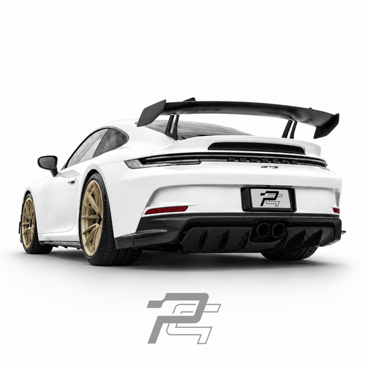 Dry Carbon Fiber Lower Rear Diffuser – Porsche 992.1 911 GT3 / GT3 RS