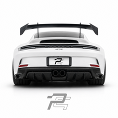 Dry Carbon Fiber Lower Rear Diffuser – Porsche 992.1 911 GT3 / GT3 RS