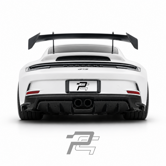 Dry Carbon Fiber Lower Rear Diffuser – Porsche 992.1 911 GT3 / GT3 RS