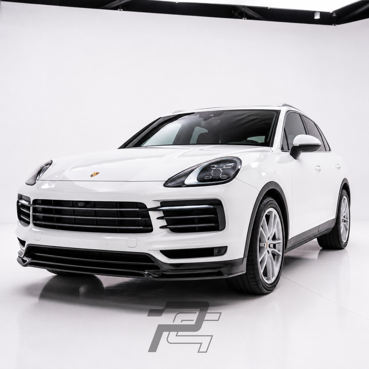 TA Style Dry Carbon Fiber Front Lip – Porsche Cayenne 9YA.1 / 9YB.1 2019–2023 Non-Sport Design