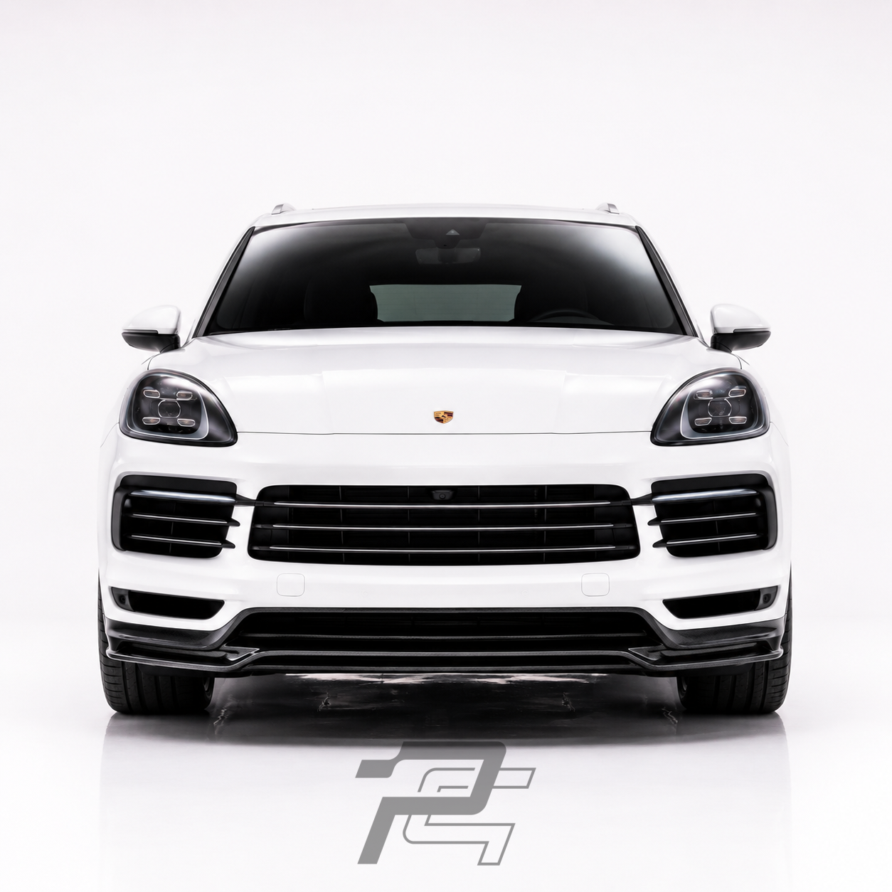 TA Style Dry Carbon Fiber Front Lip – Porsche Cayenne 9YA.1 / 9YB.1 2019–2023 Non-Sport Design