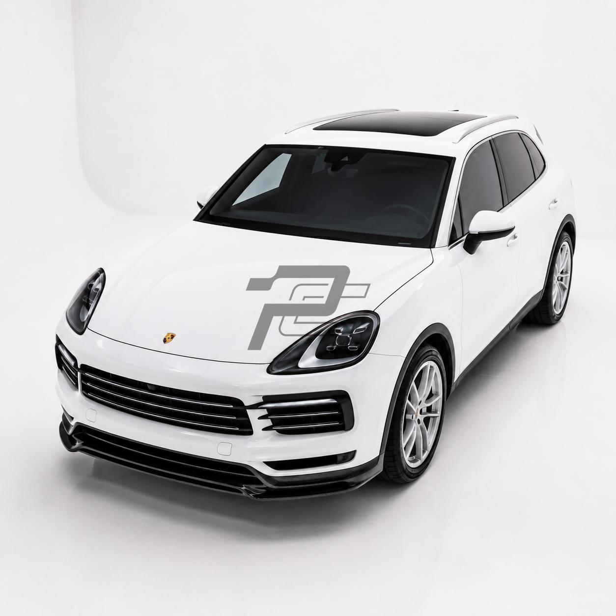TA Style Dry Carbon Fiber Front Lip – Porsche Cayenne 9YA.1 / 9YB.1 2019–2023 Non-Sport Design