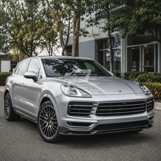 TA Style Dry Carbon Fiber Front Lip – Porsche Cayenne 9YA.1 / 9YB.1 2019–2023 Non-Sport Design