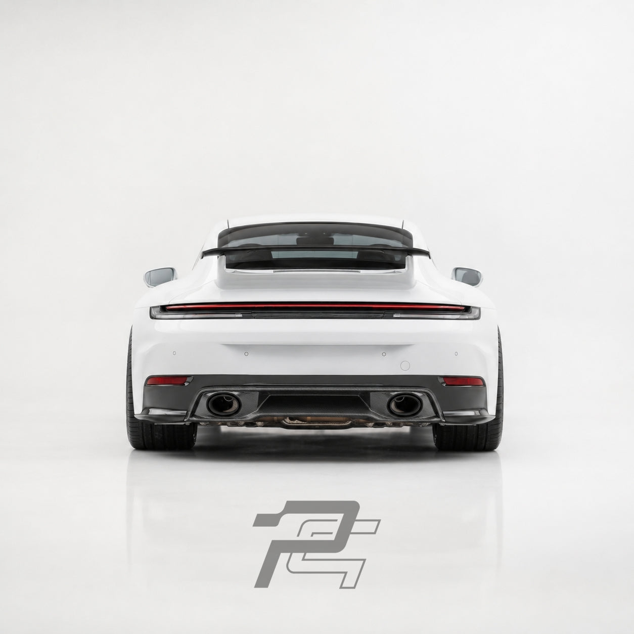 Dry Carbon Fiber Rear Diffuser - Porsche 992.2 911 Carrera / Targa Sport Design
