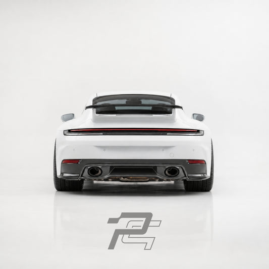 Dry Carbon Fiber Rear Diffuser - Porsche 992.2 911 Carrera / Targa Sport Design
