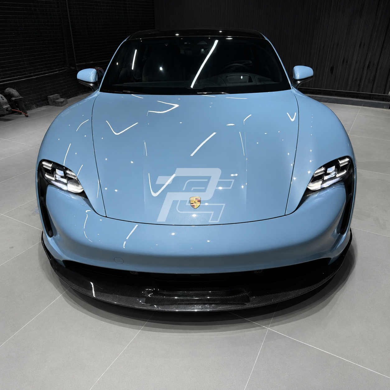 OD Style Dry Carbon Fiber Front Lip - Porsche Taycan 9J1