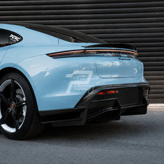 OD Style Dry Carbon Fiber Rear Diffuser - Porsche Taycan 9J1