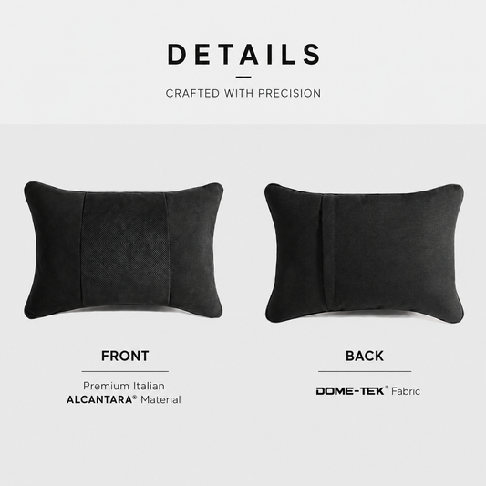 Signature Italian Alcantara Lumbar Support Cushion