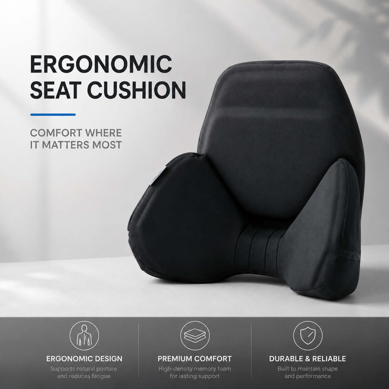 Premium Ergonomic Pelvic Support Cushion - Porsche LWCB & BMW Bucket Seats